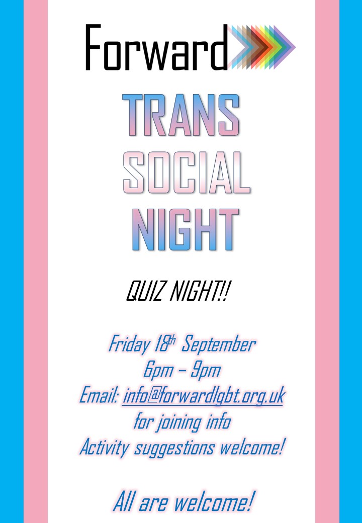 Virtual Trans Socials - Forward LGBT+